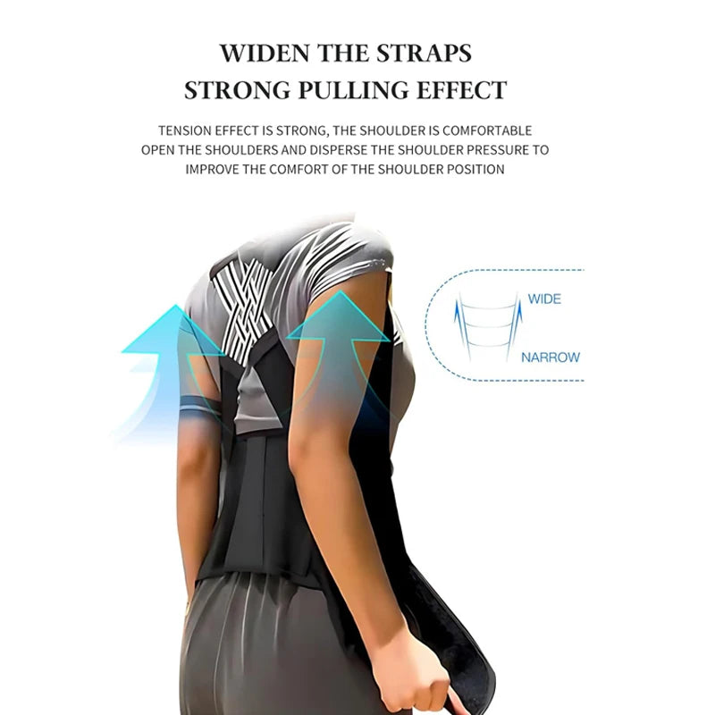 Posture Corrector – Adjustable Back Support for Better Posture & Pain Relief