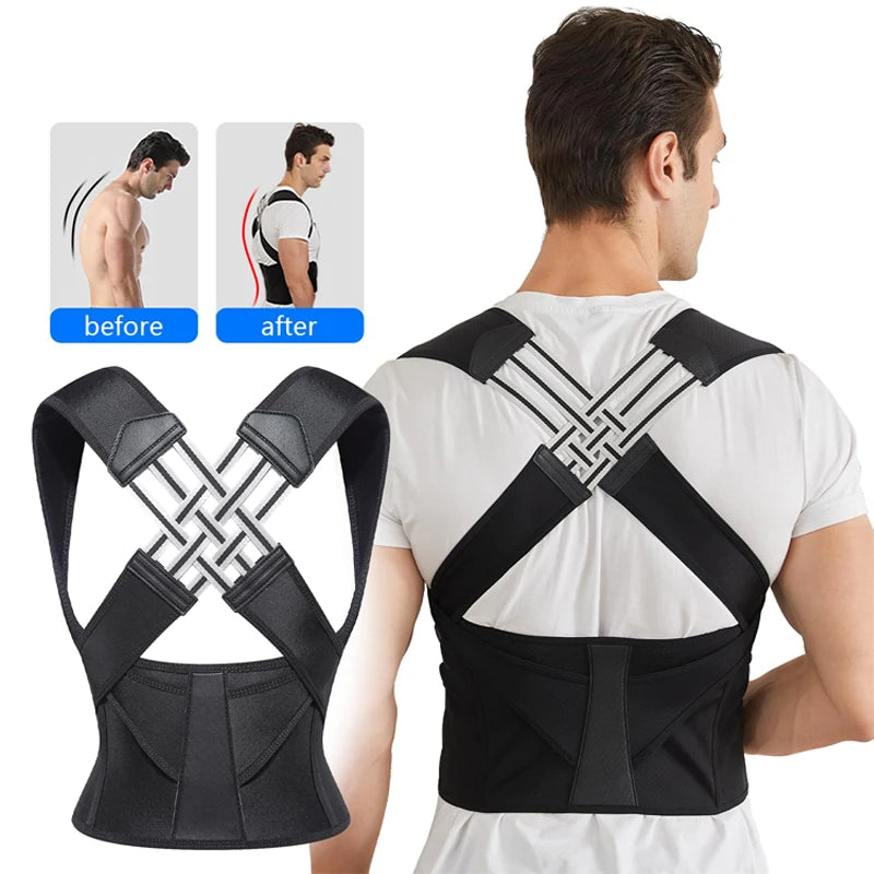 Posture Corrector – Adjustable Back Support for Better Posture & Pain Relief