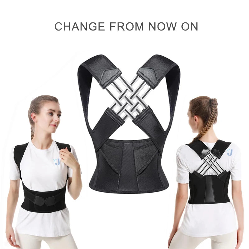 Posture Corrector – Adjustable Back Support for Better Posture & Pain Relief